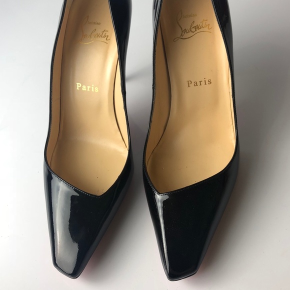 Christian Louboutin Bat Pump 100 Black Pumps 38 - Picture 2 of 8